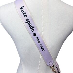 NWOT Kate Spade Bag Strap Guitar Strap Lavender Webbing Adjustable Crossbody OS